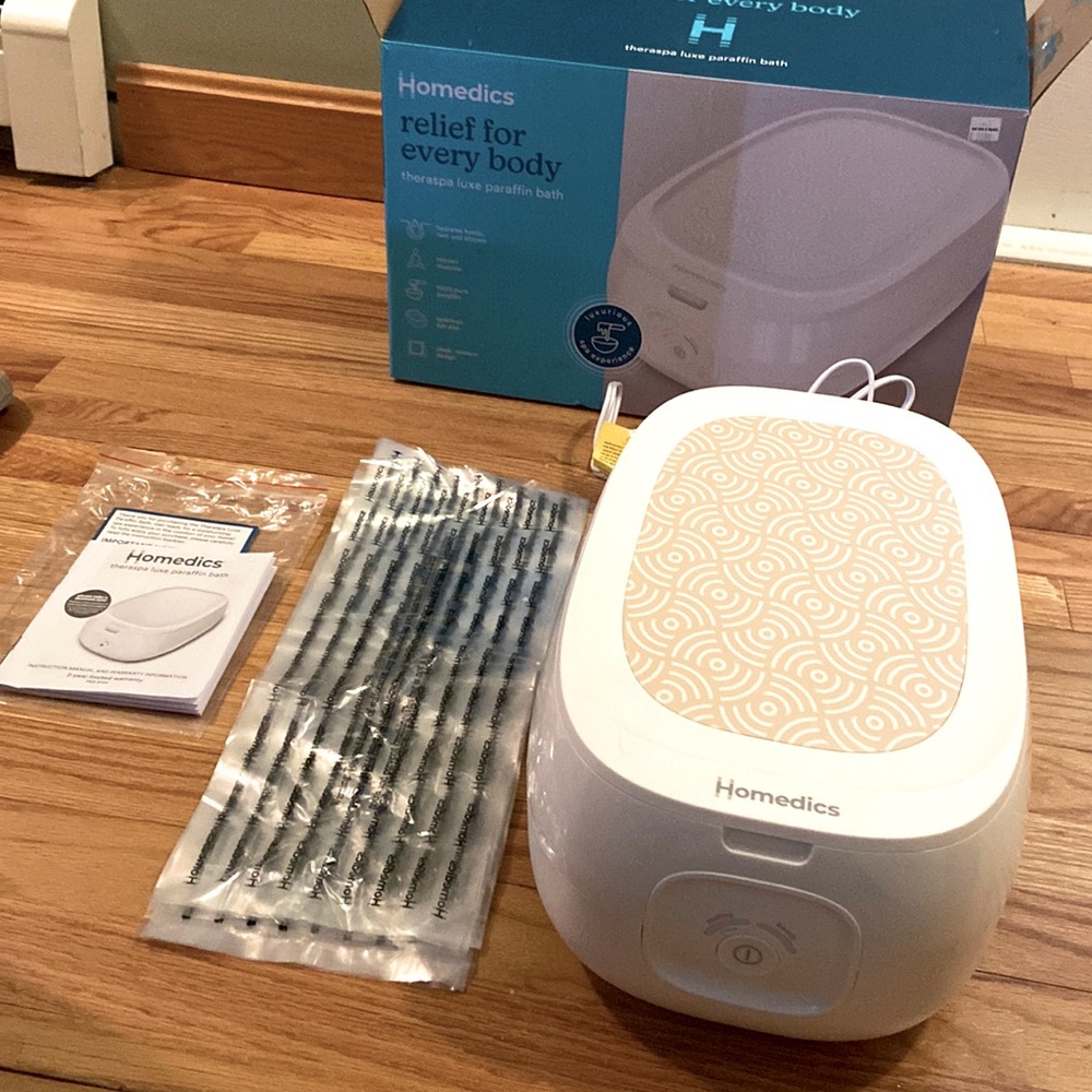Parrafin Bath Luxe Theraspa Homedics Large Tub with Deluxe Lid (No Wax Included)